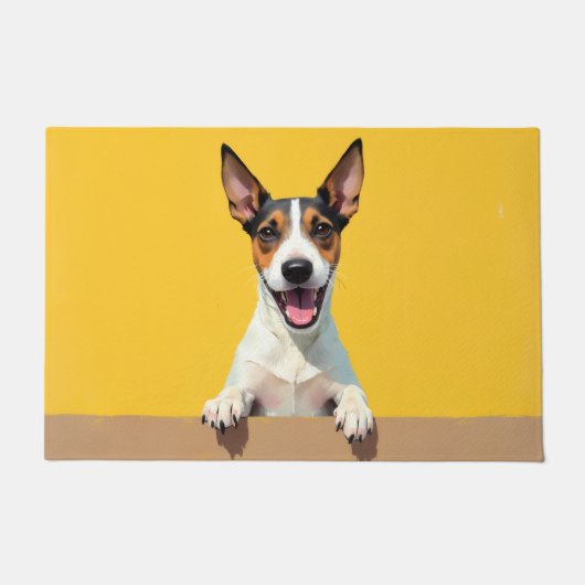 Draad Fox Terrier deurmat Kunst (Voorkant)