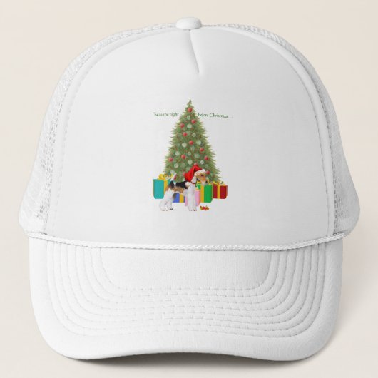 Draad Fox Terrier Kerstmis Trucker Pet (Voorkant)