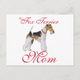 Draad Fox Terrier Moederdag Briefkaart