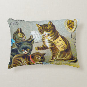 Draad Handelskaart, 1880 Decoratief Kussen