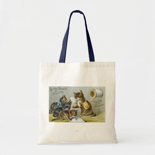 Draad Handelskaart, 1880 Tote Bag (Voorkant)