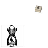 Draad mannequin body form vogelkooi silhouet 	rubberstempel (Gestempeld)