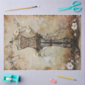 Draad metaal Jurk Vorm Tissuepapier (Craft)