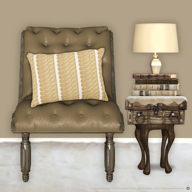 Draad van Gold Sierkussen Accent Kussen (Thread of Gold Lumbar Pillow designd by Poet Adiela Akoo. Love it? GET it! Shop my store 4 gr8t buys)