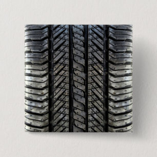 Draad voor rubberbanden, autostijldecor vierkante button 5,1 cm