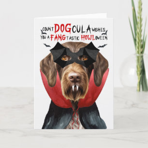 Draadhair Pointer Hond Grappig Count DOGcula Hallo Feestdagen Kaart