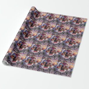Draadharige Pointing Griffon Hond Valentijnsdag Cadeaupapier