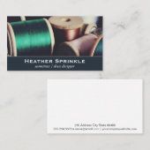 draadhaspels | naaister visitekaartje (Voorkant / Achterkant)