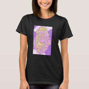 Draadloos Aidadaïsme Custard Kat Smelt Op Een Wolk T-shirt