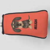 Draadloos dashond | Schattigee Dog Teckel Aangepas Golfheadcover (Voorkant)