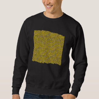 Draadloze Emeline Hand Brei Geel Graphic Trui