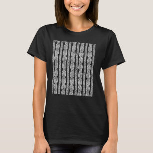 Draadloze Emeline Kabel Rij Grafiek T-shirt