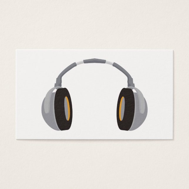 Draadloze hoofdtelefoon visitekaartjes (Voorkant)