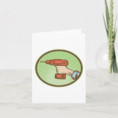 Draadloze Retro-boor Kaart (Voorkant)