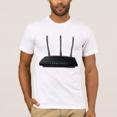 Draadloze router Mannen T-shirt (Voorkant)