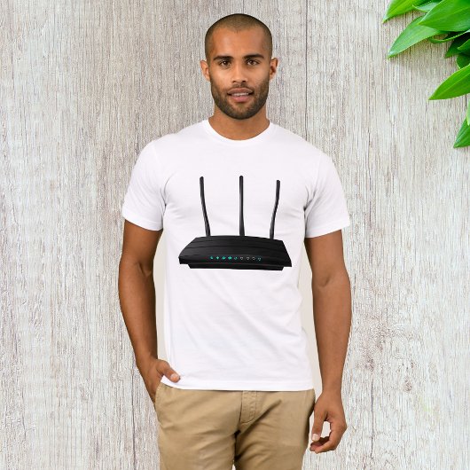 Draadloze router Mannen T-shirt