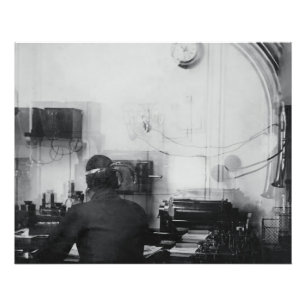 Draadloze ruimte van Titanic Foto Afdruk