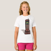 Draadloze telefoon t-shirt (Voorkant volledig)