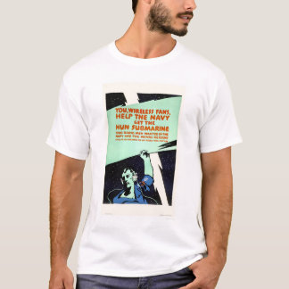 Draadloze ventilatoren, Help de marine (US02299) T-shirt
