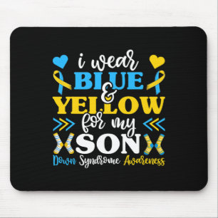 Draag Blauw En Geel Voor Mijn Zoon Mama Papa Muismat