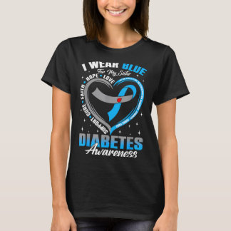 Draag blauw voor diabetesbewustzijn bij zusters bl t-shirt