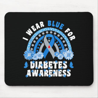 Draag blauw voor diabetesbewustzijn maand november muismat