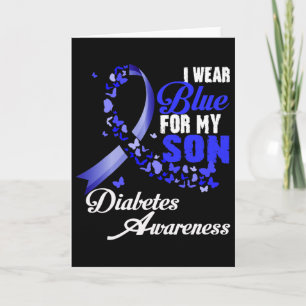Draag Blauw Voor Mijn Zoon T1d Diabetes Bewustzijn Kaart