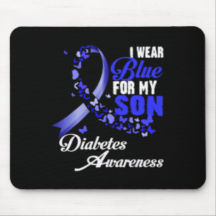 Draag Blauw Voor Mijn Zoon T1d Diabetes Bewustzijn Muismat