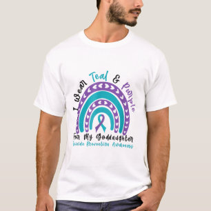 Draag Blauwgroen & Paarse voor Godfather Suici T-shirt