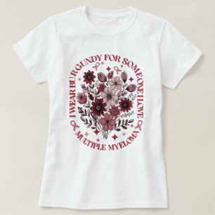 Draag Bourgogne voor iemand die ik hou van multipe T-shirt