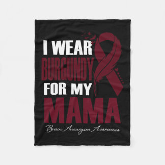 Draag Bourgondië voor mijn mama hersenaneurysma be Fleece Deken