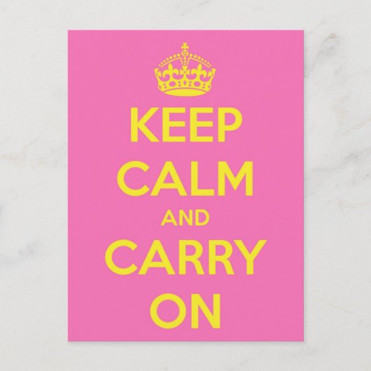 Draag Bubblegum en Zonneschijn Briefkaart (Voorkant)