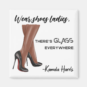 Draag dames Glass Kamala Harris Magneet
