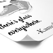 Draag dames Glass Kamala Harris Poster (Hoek)