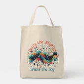 Draag de Carry the Rhythm Tote Bag (Achterkant)