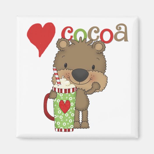 Draag de Vakantie van de Liefde van de Cacao Magneet (Voorkant)
