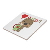 Draag de Vakantie van de Liefde van de Cacao Tegeltje (Zijkant)