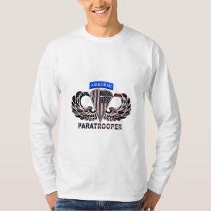 Draag deze Amerikaanse luchtparachutistenvlag T-shirt