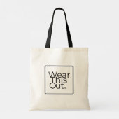 Draag dit uit Designer Logo Tote Bag (Achterkant)