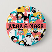 Draag een Button Masker (Voorkant)