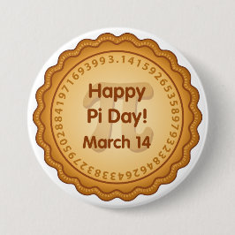 Draag een Happy Pi Day Ronde Button 7,6 Cm