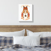 Draag een Masker! Canvas Afdruk (Insitu (Slaapkamer))