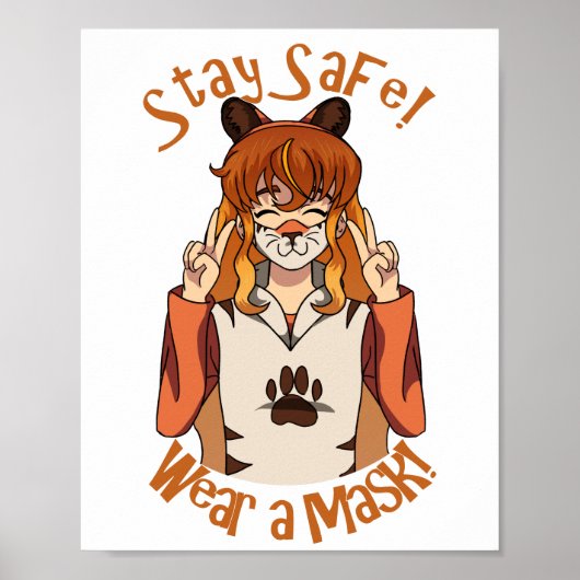 Draag een Masker!Poster Poster (Voorkant)