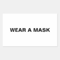 Draag een masker zwarte witte minimalistisch van d