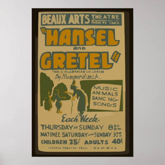 Draag en stijl amusement posters uit het verleden (Voorkant)