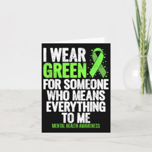 Draag groen lint bestrijden het stigma mentale gez kaart