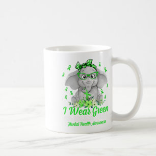 Draag groene voorlichting over geestelijke gezondh koffiemok