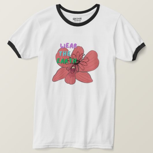 draag het aarde-shirt t-shirt (Design voorkant)