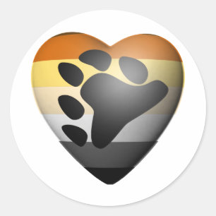 DRAAG HET HART VAN DE TROTS RONDE STICKER