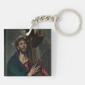 Draag het Kruis Sleutelhanger (Achterkant)